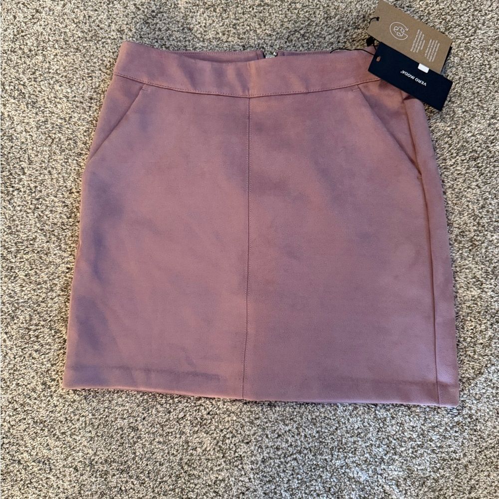 Faux Suede Mauve Skirt Dry Goods‎ Size XS